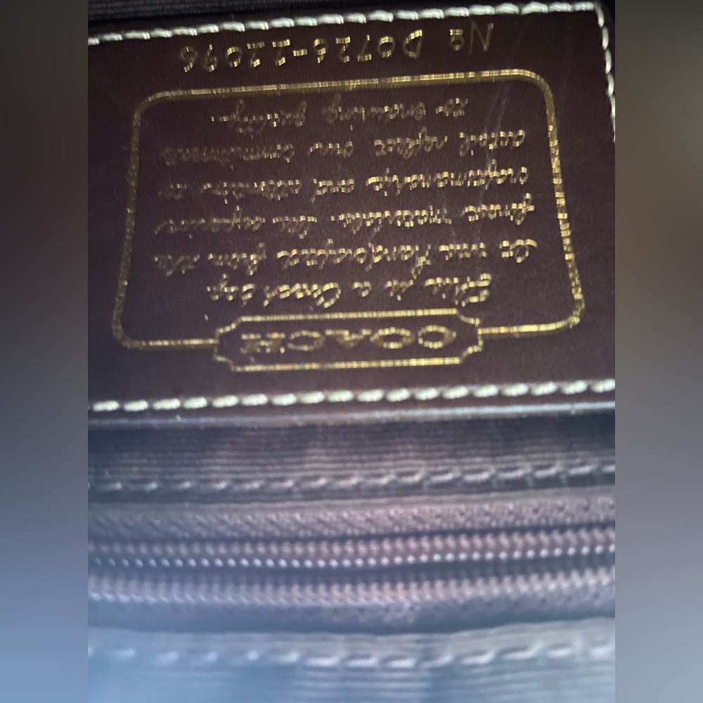 Y2K Signature Coach Brown & Tan Bag - Picture 4 of 9
